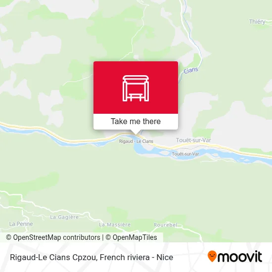 Rigaud-Le Cians Cpzou map