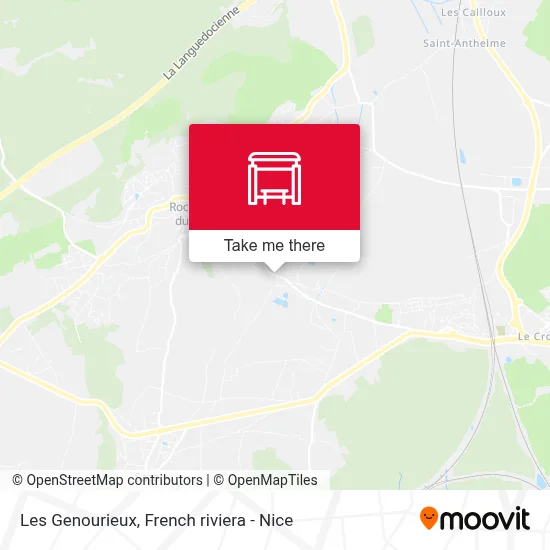 Les Genourieux map
