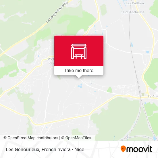 Les Genourieux map