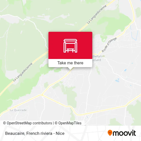 Beaucaire map