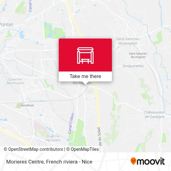 Morieres Centre map
