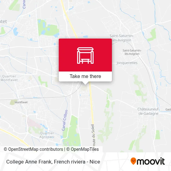 College Anne Frank map