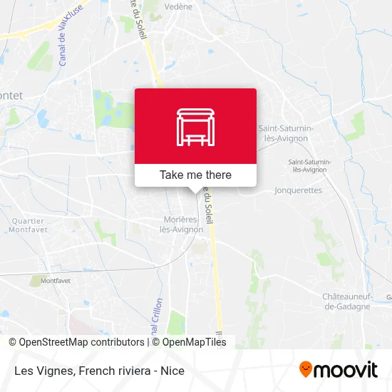 Les Vignes map
