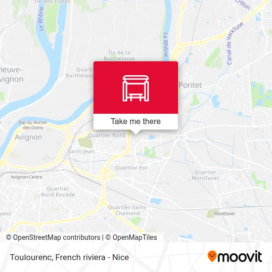 Toulourenc map