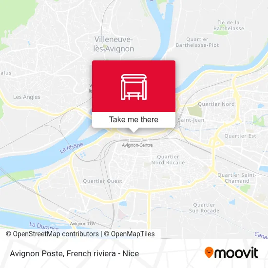 Avignon Poste map
