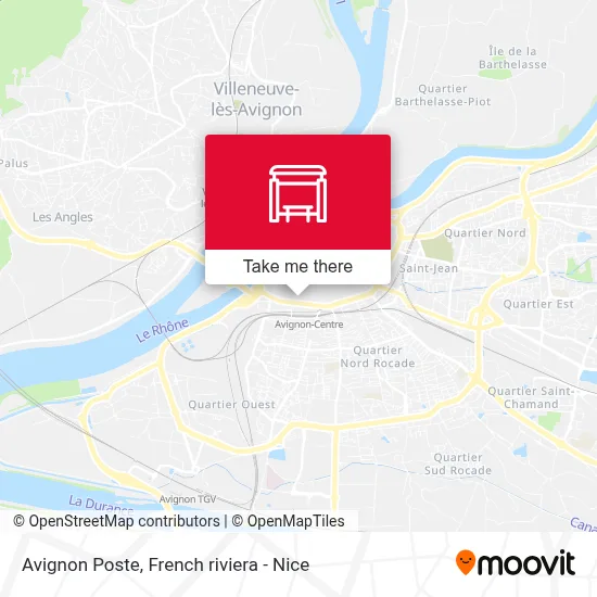 Avignon Poste map