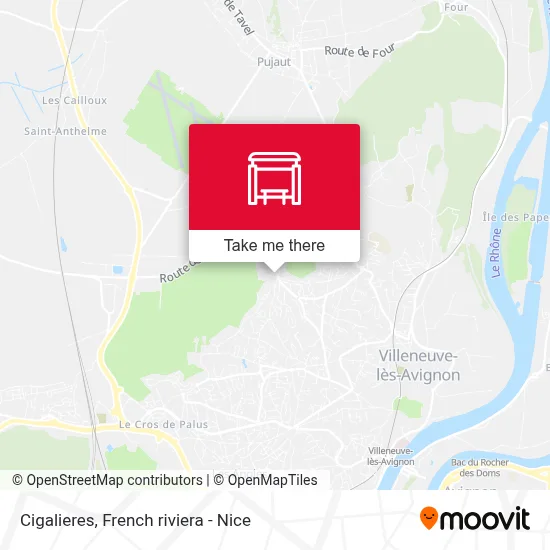 Cigalieres map