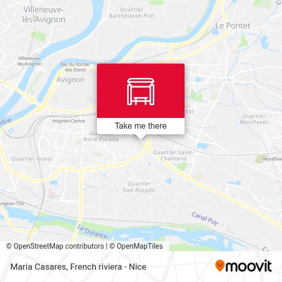 Maria Casares map