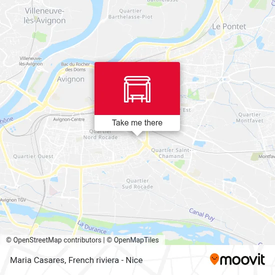 Maria Casares map
