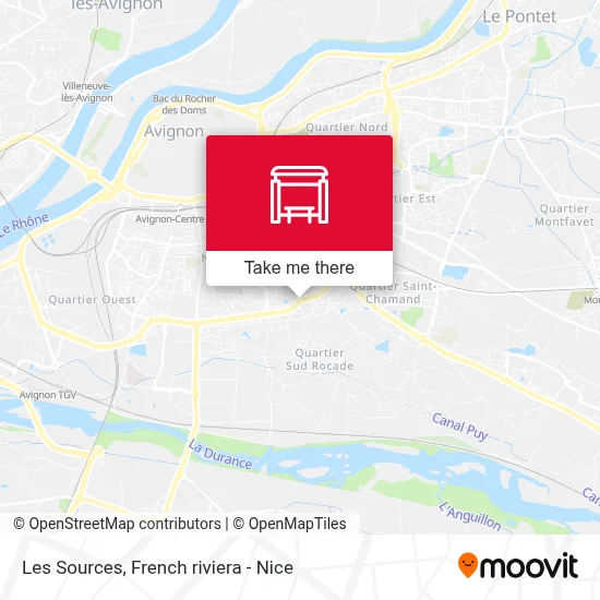 Les Sources map