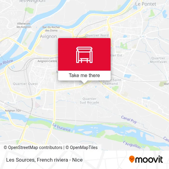 Les Sources map
