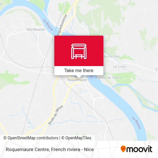 Mapa Roquemaure Centre