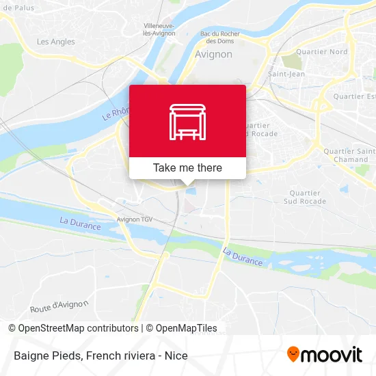 Baigne Pieds map