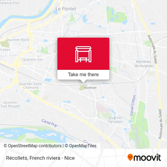 Mapa Récollets