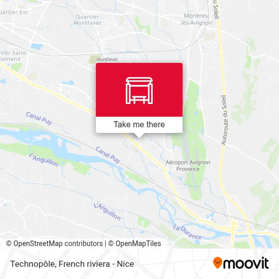 Technopôle map