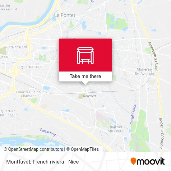 Montfavet map