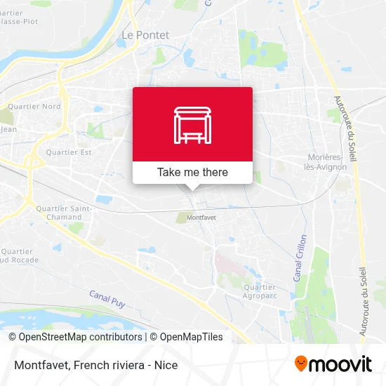 Montfavet map