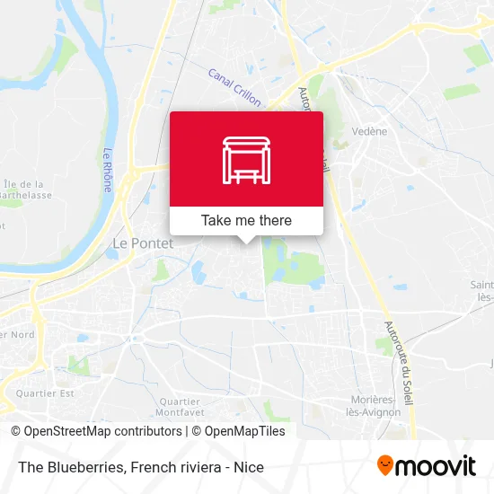 Les Bleuets map