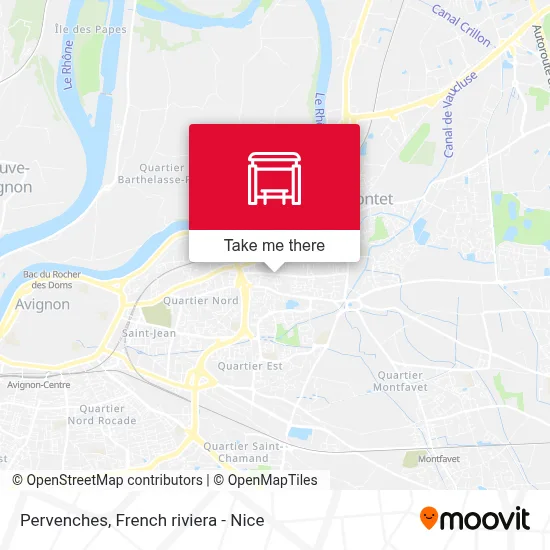 Pervenches map