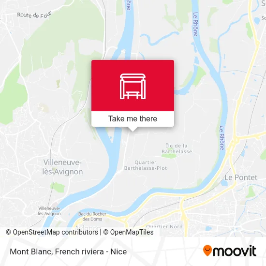 Mont Blanc map
