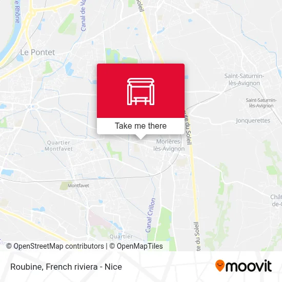 Mapa Roubine