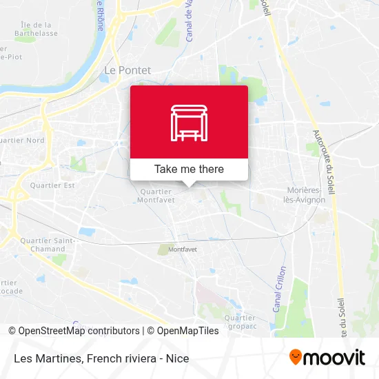 Les Martines map