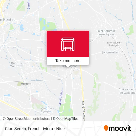 Clos Serein map