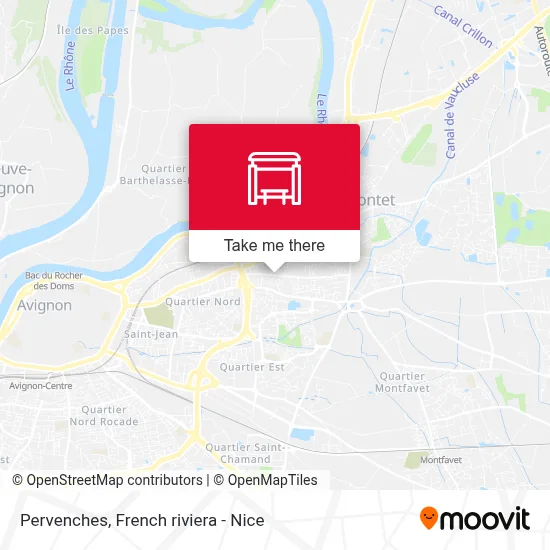 Pervenches map