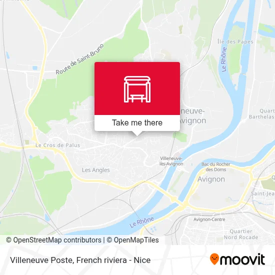 Villeneuve Poste map