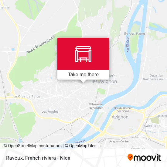 Mapa Ravoux
