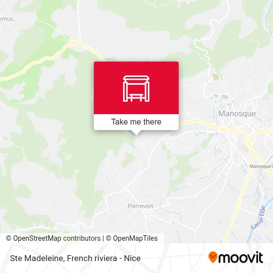 Ste Madeleine map