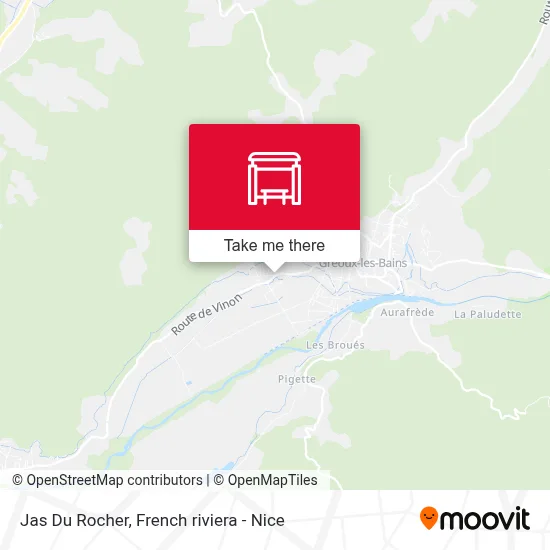 Jas Du Rocher map