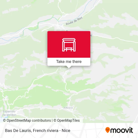 Bas De Lauris map