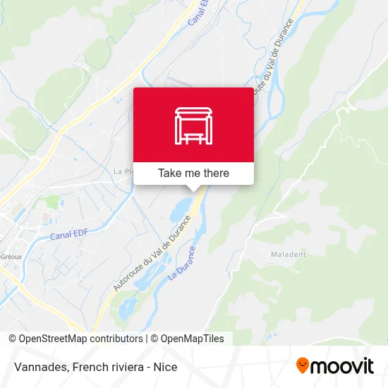 Vannades map