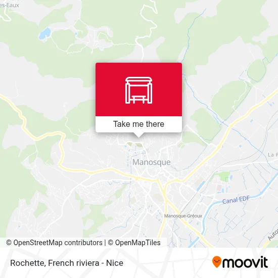 Mapa Rochette
