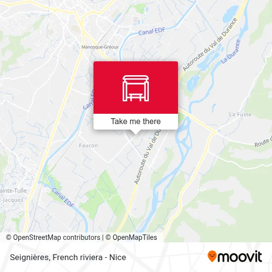 Seignières map