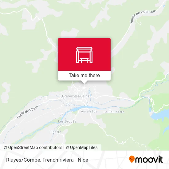 Mapa Riayes/Combe