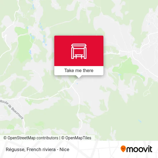 Mapa Régusse