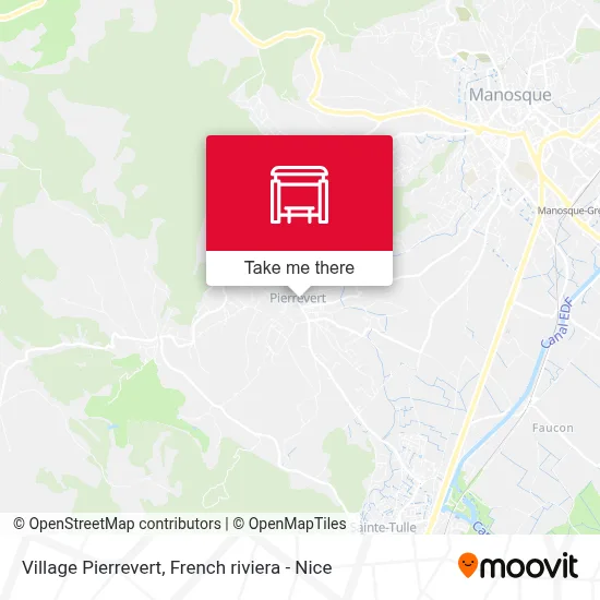 Village Pierrevert map
