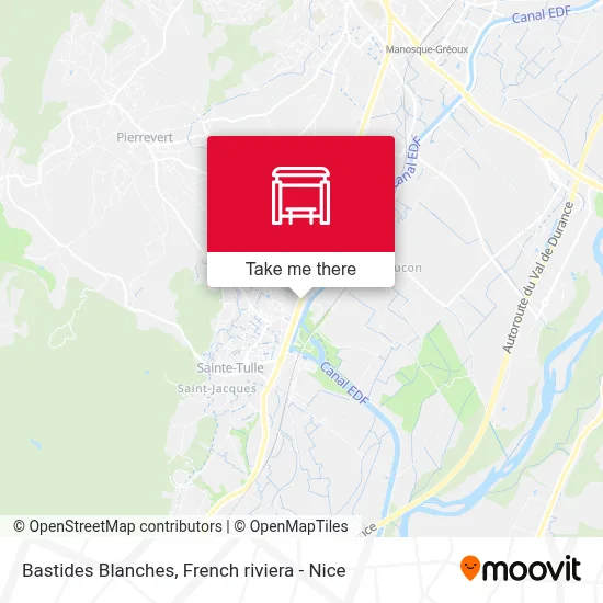 Bastides Blanches map