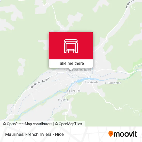 Maurines map