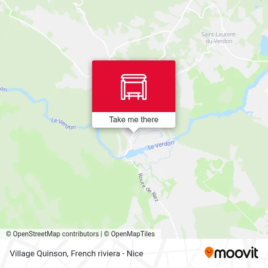Village Quinson map