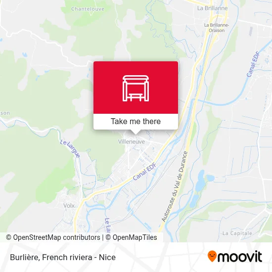 Burlière map