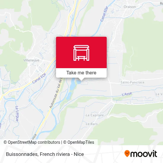 Buissonnades map