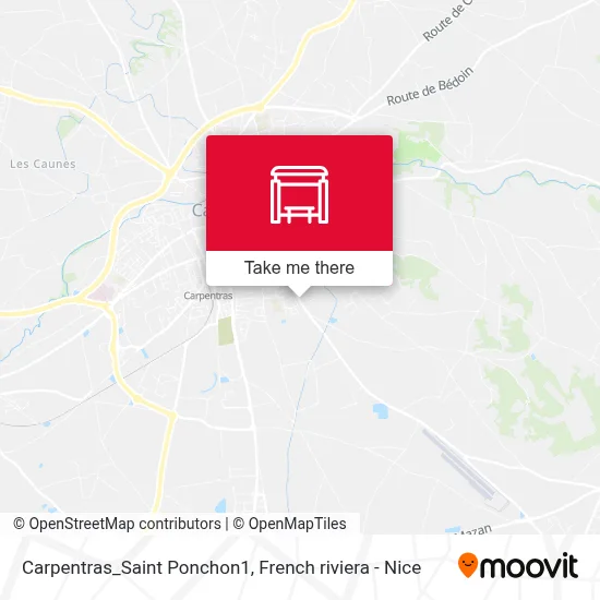 Carpentras_Saint Ponchon1 map