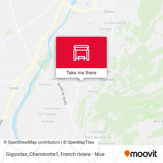 Gigondas_Cheminotte1 map