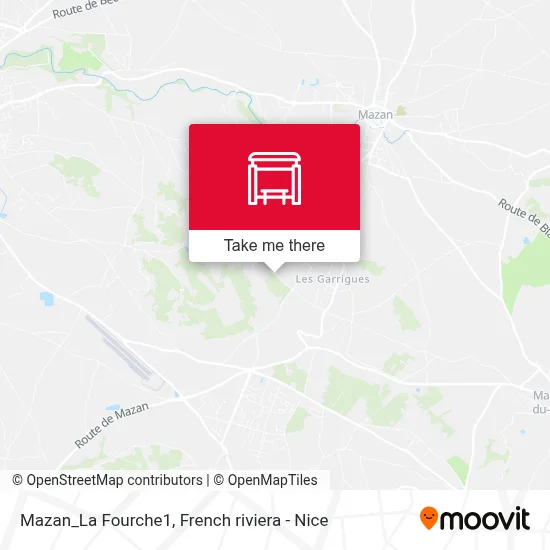 Mazan_La Fourche1 map