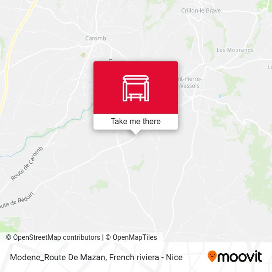 Modene_Route De Mazan map