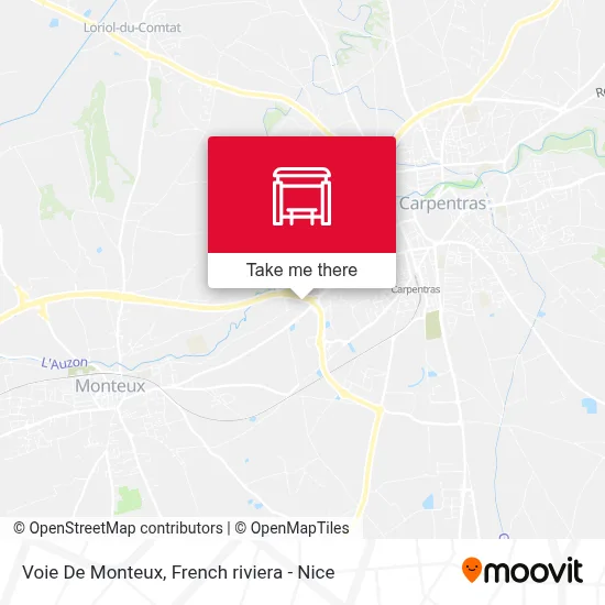 Voie De Monteux map