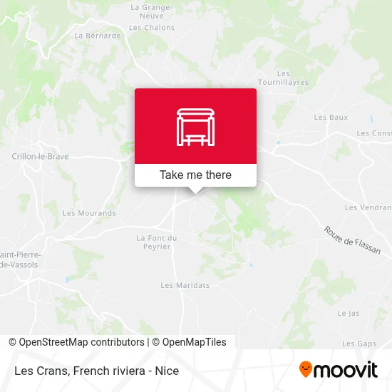 Les Crans map